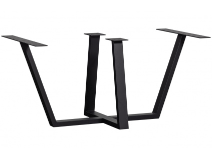 Černá kovová stolová podnož Drakkar 147 x 71 cm
