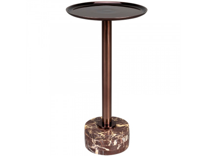 Měděný kovový odkládací stolek DUTCHBONE POSE 25 cm