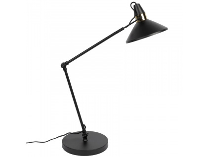 Černá kovová stolní lampa WLL JONA