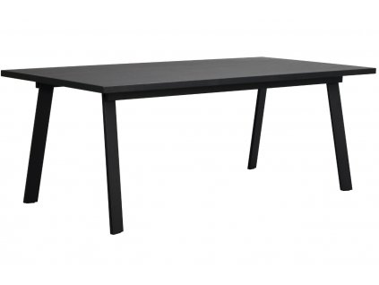 Černý dubový jídelní stůl ROWICO WINNIPEG 200 x 100 cm