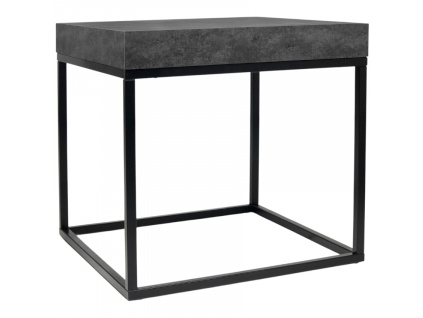 Betonově šedý konferenční stolek TEMAHOME Petra 55 x 55 cm