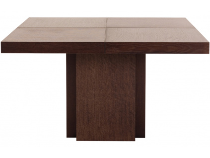 Hnědý dřevěný jídelní stůl TEMAHOME Dusk 150 x 150 cm