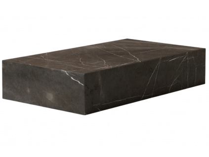 Hnědo šedý mramorový konferenční stolek MENU PLINTH 137 x 76 cm