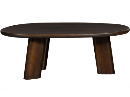 Hnědý mangový konferenční stolek Rodlie 110 x 60 cm