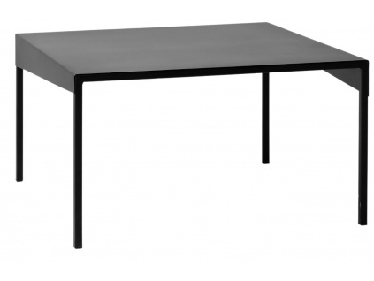 Černý kovový konferenční stolek Narvik 80 cm