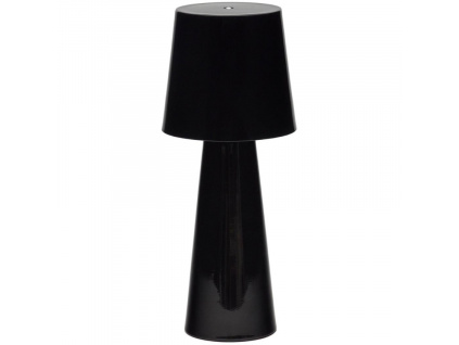 Černá kovová stolní LED lampa Kave Home Arenys M