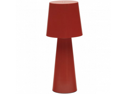 kave home stolni lampa kovová designová minimalistická červená