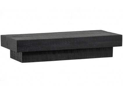 Černý dřevěný konferenční stolek Baltonio 150 x 60 cm