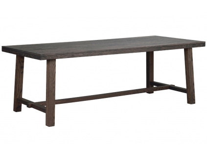 Tmavě hnědý dubový jídelní stůl ROWICO BROOKLYN 220 x 95 cm