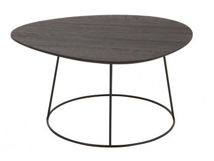 Tmavě hnědý dřevěný odkládací stolek J-line Taklo 60 x 45 cm