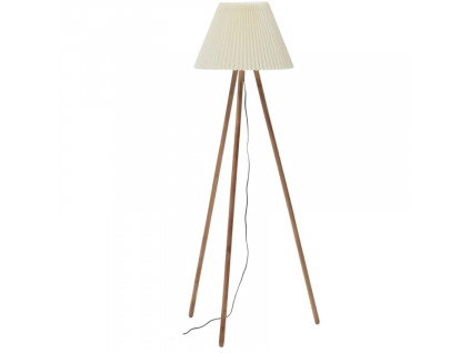 Béžová bavlněná stojací lampa Kave Home Benicarlo 149 cm