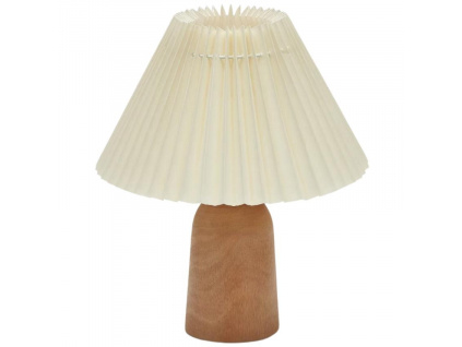 Béžová bavlněná stolní lampa Kave Home Benicarlo