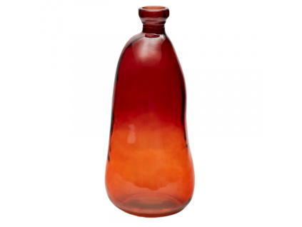 Hnědá skleněná váza Kave Home Brenna 51 cm