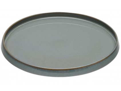 Šedomodrý keramický talíř Kave Home Lescala 27 cm