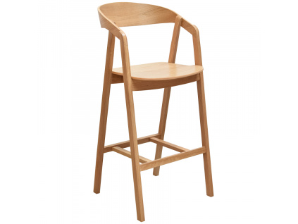 Dubová barová židle Henry 74 cm