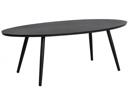 Černý kovový zahradní konferenční stolek Bizzotto Space