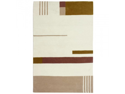 Béžovo-hnědý vlněný koberec Kave Home Cambrils 160 x 230 cm