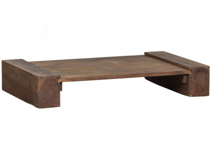 Hnědý dřevěný konferenční stolek Cunos 120 x 70 cm