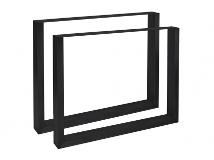 Černá kovová stolová podnož Billie 90 cm, 2 ks