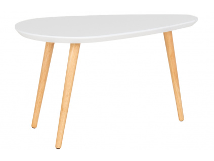 Bílý lakovaný konferenční stolek Vivid 70 x 40 cm
