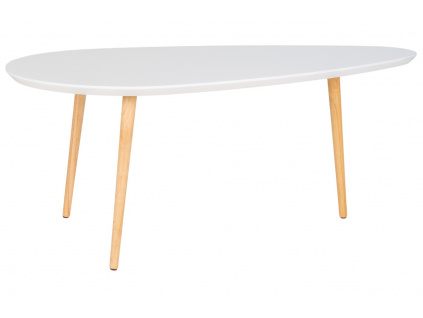 Bílý lakovaný konferenční stolek Vivid 110 x 60 cm