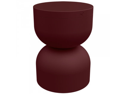 Třešňově červený hliníkový stolek Fermob Piapolo 32 cm