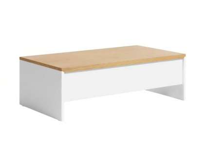 Vyklápěcí bílý konferenční stolek Kave Home Abilen 110 x 60 cm