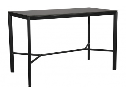 Černý zahradní barový stůl Mindo 102 163 x 81,5 cm
