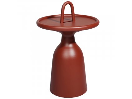 Červený hliníkový zahradní odkládací stolek Mindo 104 40cm