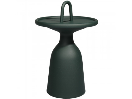 Tmavě zelený hliníkový zahradní odkládací stolek Mindo 104 40cm