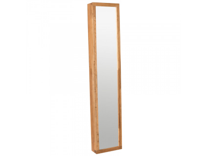 Dubová zrcadlová skříňka na klíče ROWICO CONFETTI 90 x 18 cm