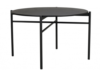 Černý dubový konferenční stolek ROWICO SKYE 126 cm