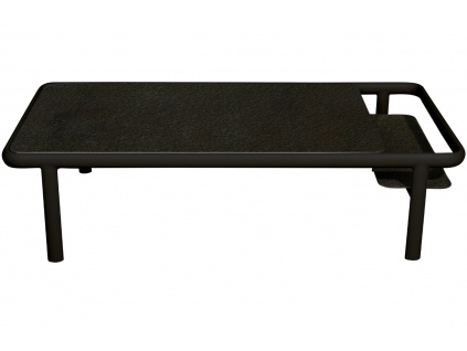 Antracitový keramický zahradní stolek Mindo 106 120 x 60 cm