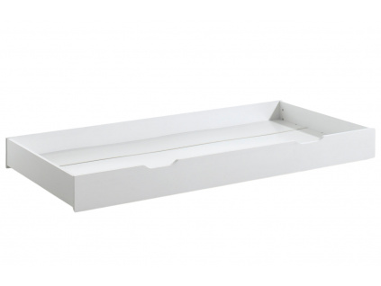 Bílá borovicová zásuvka k posteli Vipack Pino 190 x 94 cm