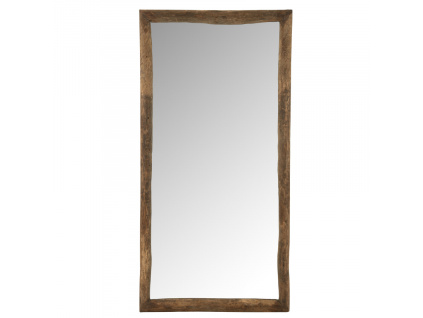 Dřevěné nástěnné zrcadlo J-line Reta 176 x 90 cm