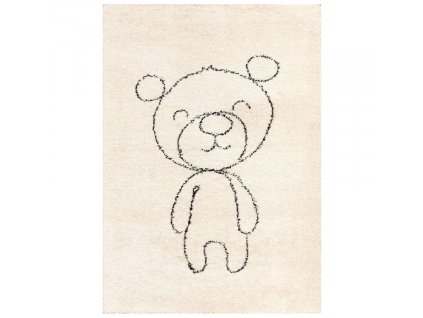 Béžový dětský koberec Teddy Bear 160 x 230 cm