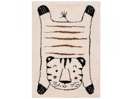 Béžový dětský koberec Tiger 120 x 170 cm
