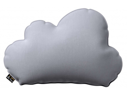 Šedý polštář ve tvaru mráčku Soft Cloud 55 cm
