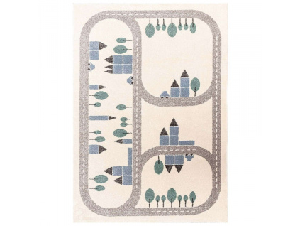 Béžový dětský koberec Scandi Town 120 x 170 cm