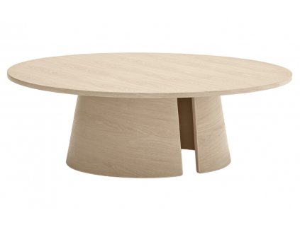 Bělený dřevěný konferenční stolek Teulat Cep 110 cm