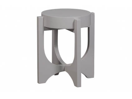 Světle šedý dřevěný odkládací stolek Upco II. 35 cm