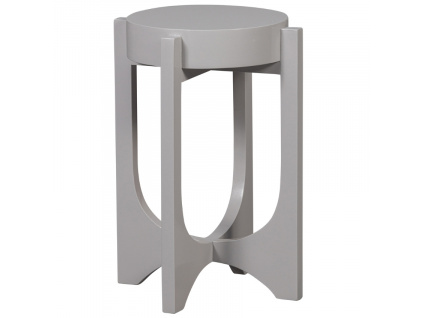 Světle šedý dřevěný odkládací stolek Upco 35 cm