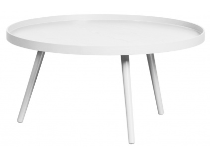 Bílý lakovaný konferenční stolek Mireli 78 cm