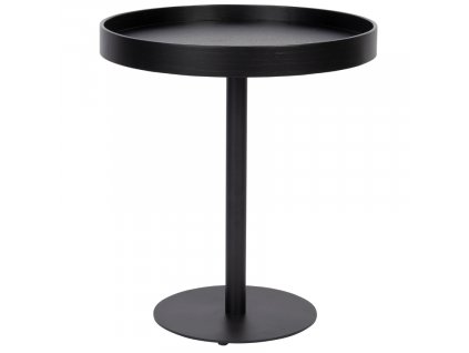 Černý dřevěný odkládací stolek WLL YURI 40 cm