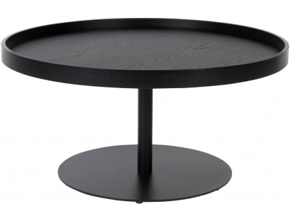 Černý dřevěný konferenční stolek WLL YURI 70 cm