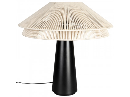Béžová bavlněná stolní lampa DUTCHBONE ELON