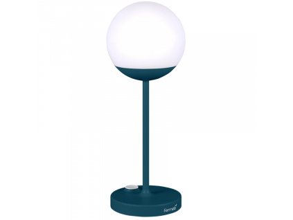 Modrá venkovní LED lampa Fermob MOOON! 41 cm