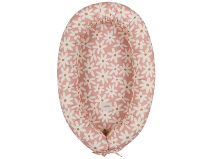Růžové bavlněné hnízdečko Blush Daisies 85 cm