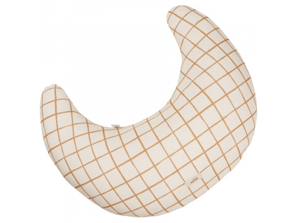 Béžový bavlněný kojicí polštář Camel 62 cm