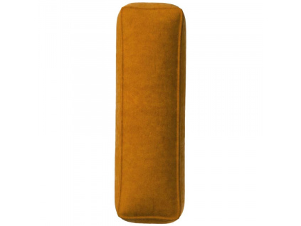 Cihlově oranžový sametový polštář písmeno I 40 cm